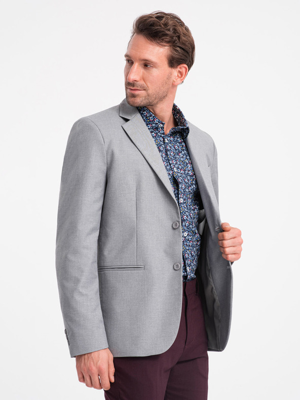 Ombre Clothing Graue Herrenjacke Ombre Clothing