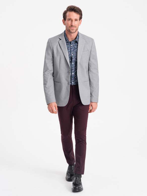 Ombre Clothing Graue Herrenjacke Ombre Clothing