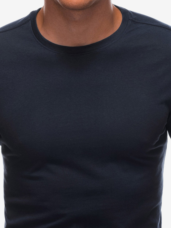 Edoti Dunkelblaues Herren-Basic-Shirt Edoti