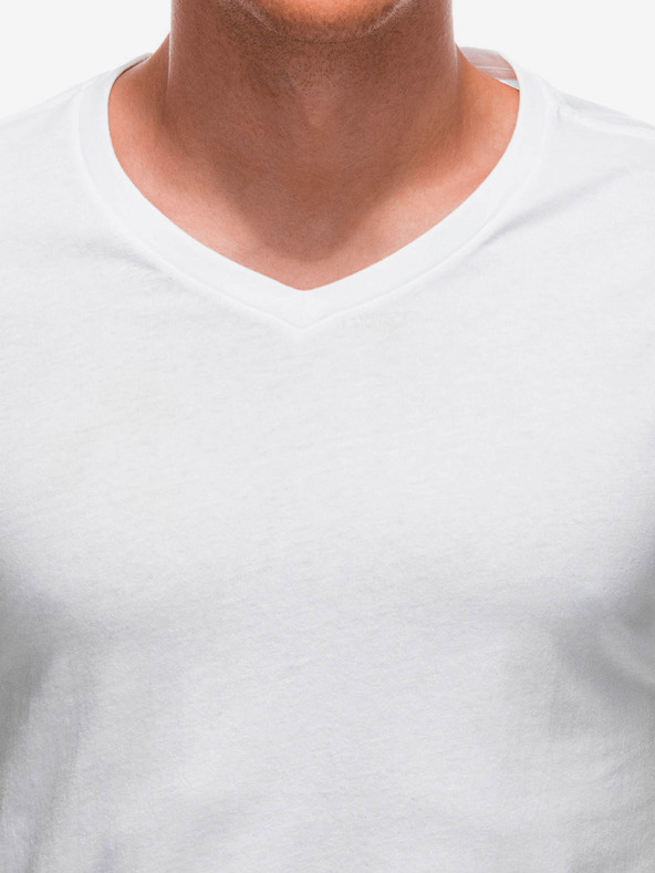 Edoti Weißes Herren Basic-T-Shirt Edoti