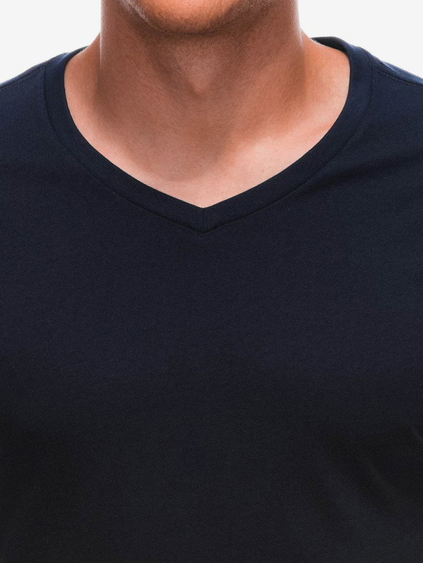 Edoti Dunkelblaues Herren-Basic-Shirt Edoti