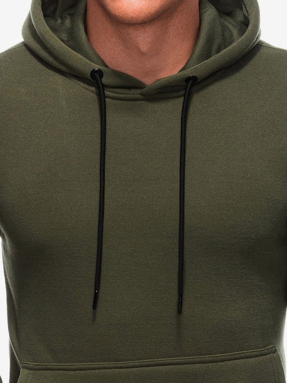 Edoti Khaki Herren-Kapuzenpullover Edoti