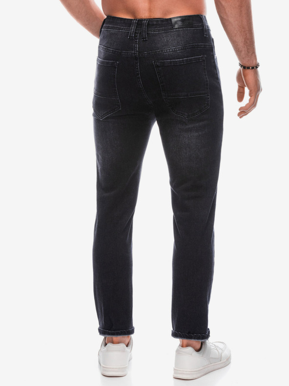 Edoti Schwarze Slim Fit Herrenjeans Edoti