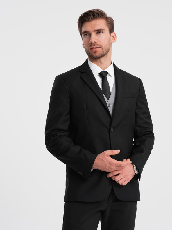 Ombre Clothing Schwarzes Herrensakko Ombre Clothing