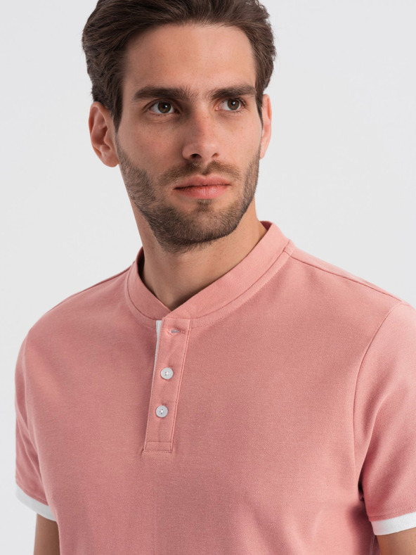Ombre Clothing Altrosa Herren-Poloshirt Ombre Clothing