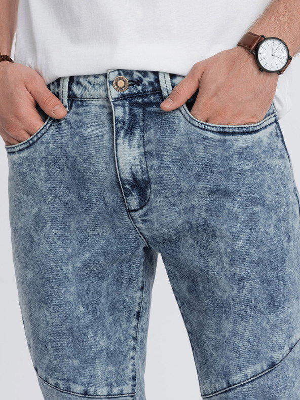 Ombre Clothing Blaue Slim Fit Jeans für Herren Ombre Clothing