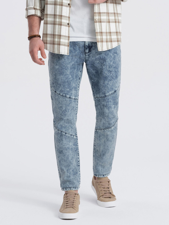 Ombre Clothing Blaue Slim Fit Jeans für Herren Ombre Clothing