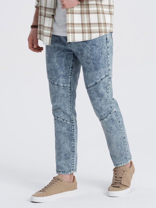 Ombre Clothing Blaue Slim Fit Jeans für Herren Ombre Clothing