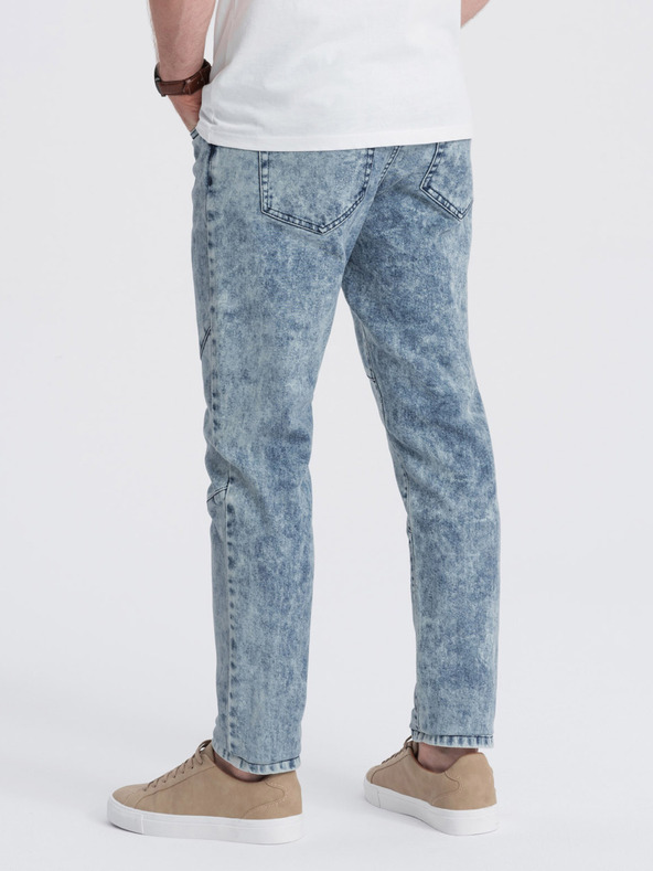 Ombre Clothing Blaue Slim Fit Jeans für Herren Ombre Clothing
