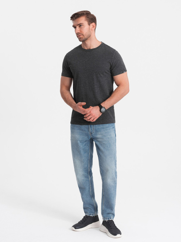 Ombre Clothing Dunkelgraues gestromtes Herrenhemd Ombre Clothing