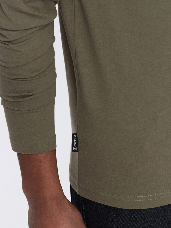 Ombre Clothing Khakifarbenes Herren-T-Shirt Ombre Clothing