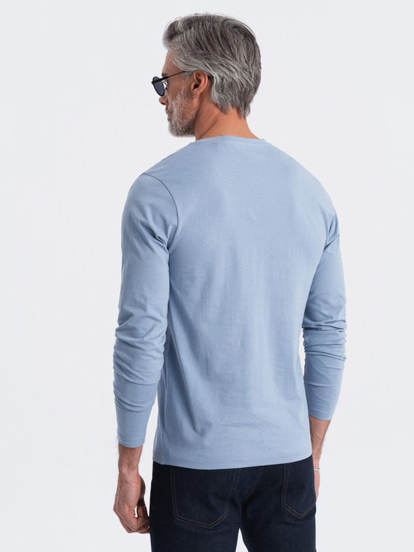 Ombre Clothing Hellblaues Herren-T-Shirt Ombre Clothing