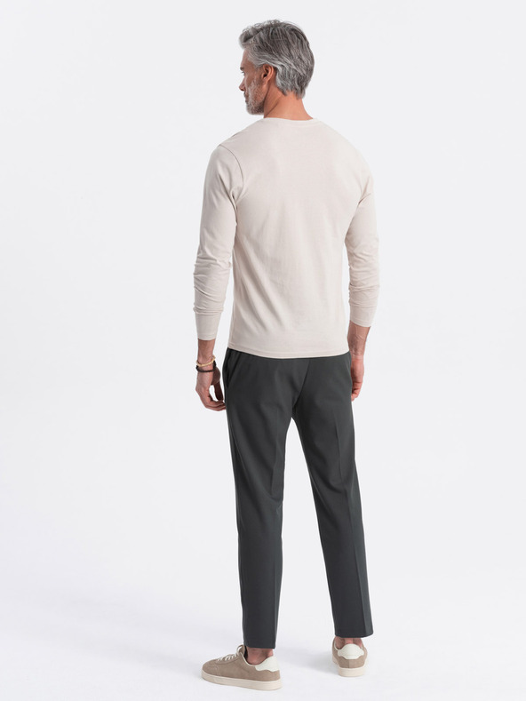 Ombre Clothing Beigefarbenes Herren-T-Shirt Ombre Clothing
