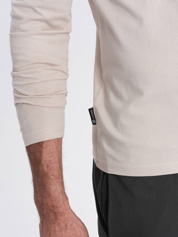 Ombre Clothing Beigefarbenes Herren-T-Shirt Ombre Clothing