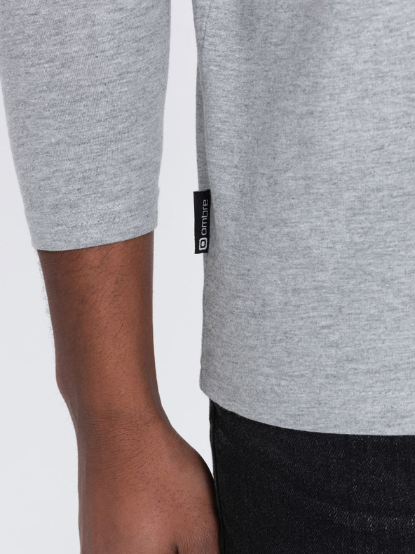 Ombre Clothing Hellgraues Herren Basic T-Shirt Ombre Clothing