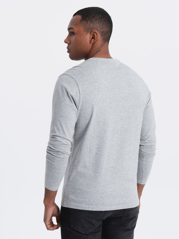 Ombre Clothing Hellgraues Herren Basic T-Shirt Ombre Clothing