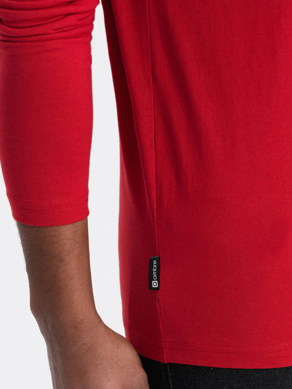Ombre Clothing Rotes Herren-T-Shirt Basic Ombre Clothing