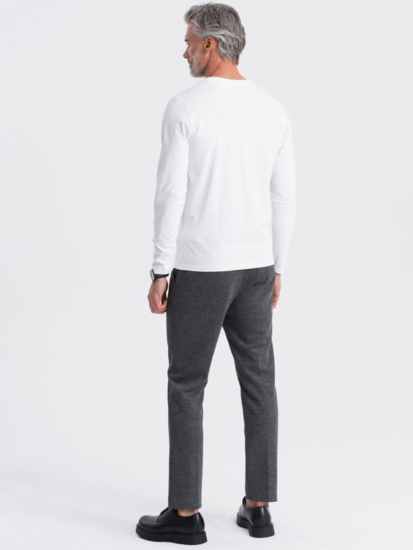 Ombre Clothing Weißes Herren Basic Shirt Ombre Kleidung
