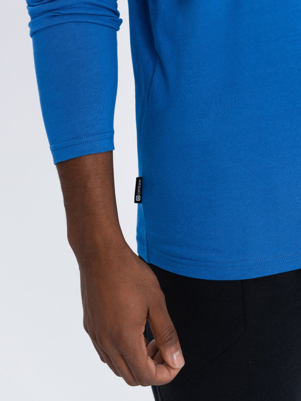 Ombre Clothing Blaues Herren-Basic-Shirt Ombre Clothing