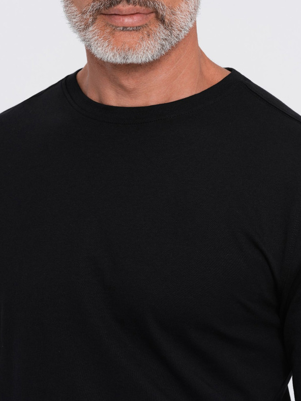 Ombre Clothing Schwarzes Herren-Basic-T-Shirt Ombre Clothing