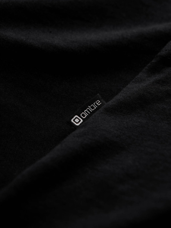 Ombre Clothing Schwarzes Herren-Basic-T-Shirt Ombre Clothing