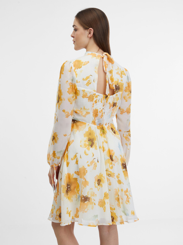 Orsay Weißes Damen-Blumenkleid ORSAY
