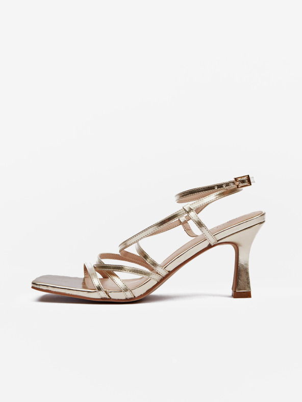 Orsay Goldfarbene Damen Sandalen mit Absatz ORSAY