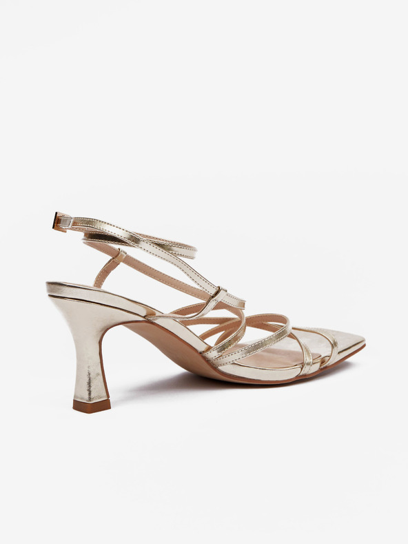 Orsay Goldfarbene Damen Sandalen mit Absatz ORSAY