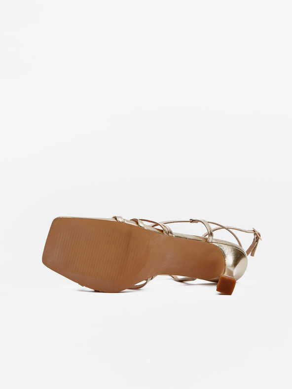 Orsay Goldfarbene Damen Sandalen mit Absatz ORSAY