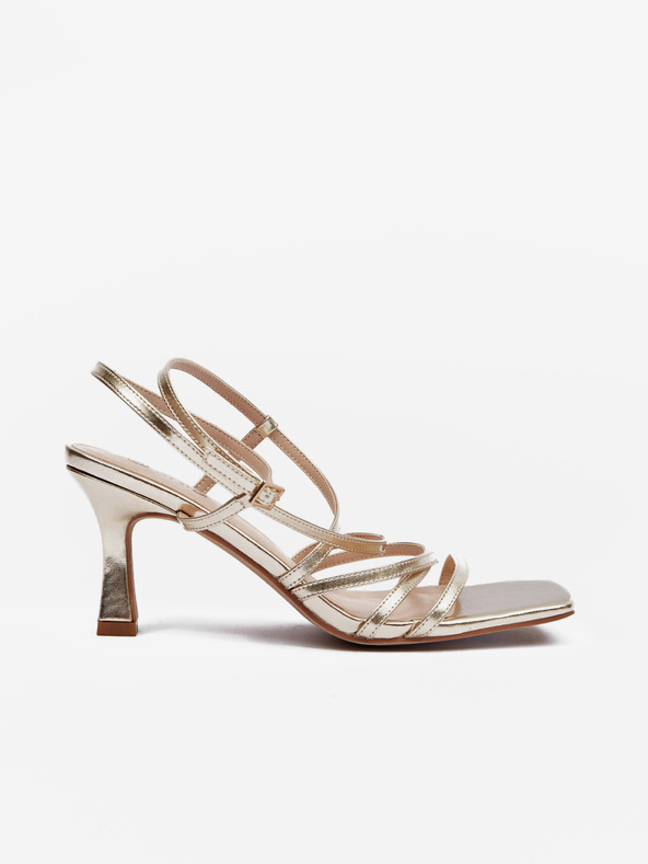 Orsay Goldfarbene Damen Sandalen mit Absatz ORSAY