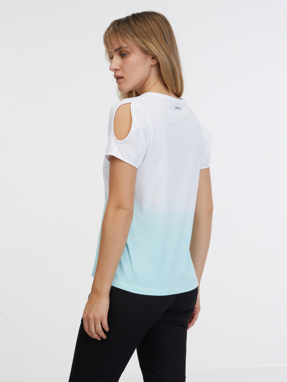 Sam 73 Blau-weißes Damen-T-Shirt SAM 73 Dolores