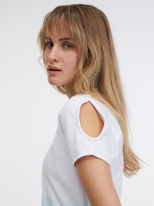 Sam 73 Blau-weißes Damen-T-Shirt SAM 73 Dolores