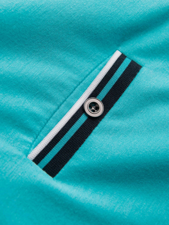 Ombre Clothing Türkisfarbenes Herren-Button-Down-Hemd Ombre Clothing