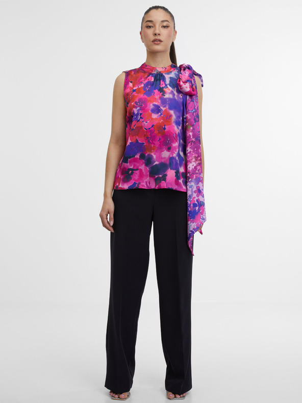 Orsay Violettes Damen-Blumen-Top ORSAY