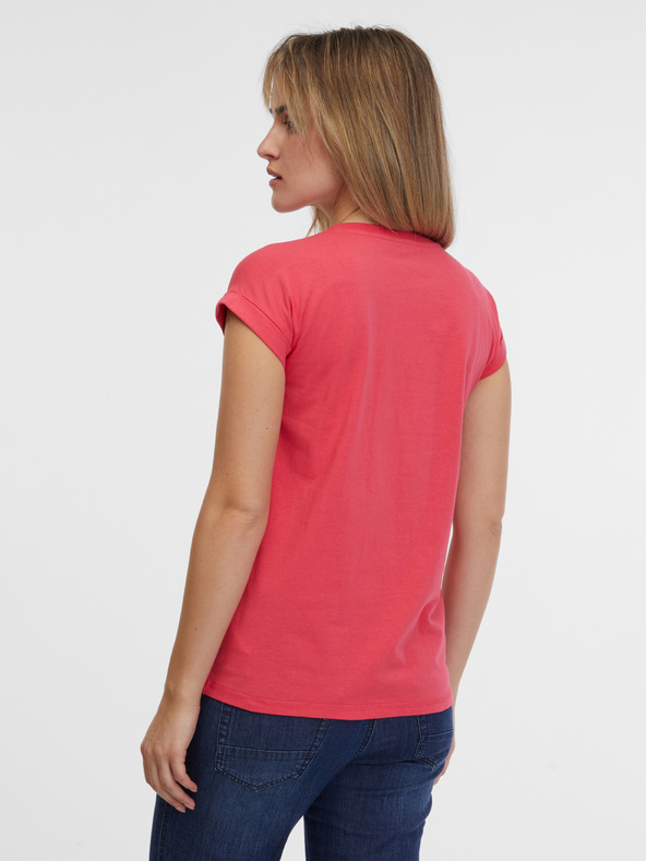Sam 73 Korallfarbenes Damen Basic T-Shirt SAM 73 Miranda