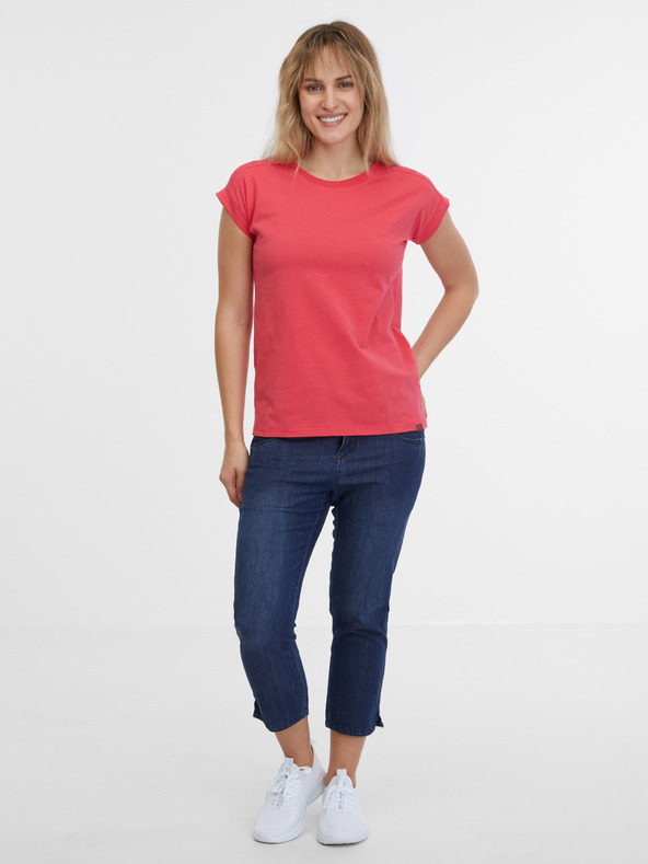 Sam 73 Korallfarbenes Damen Basic T-Shirt SAM 73 Miranda