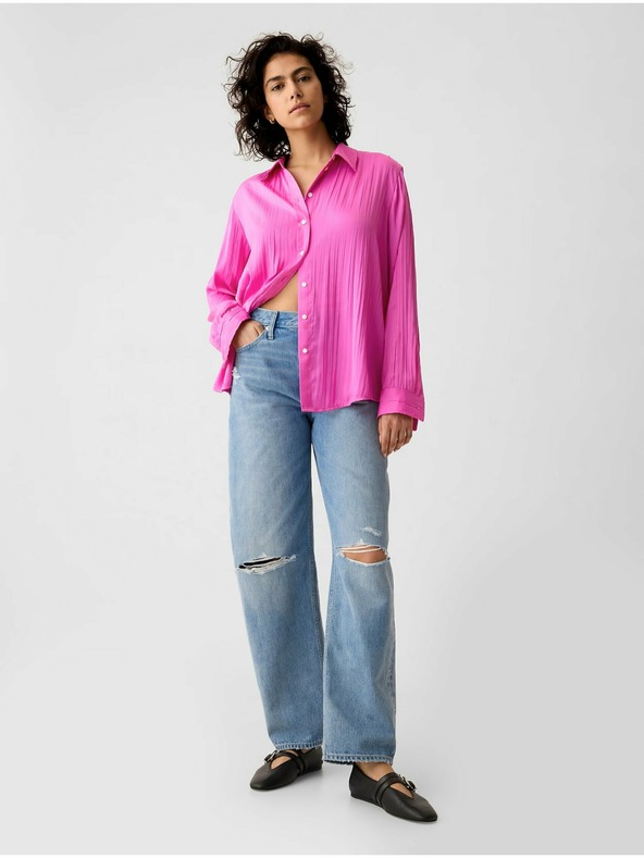 GAP Satin-Hemd Boyfriend GAP