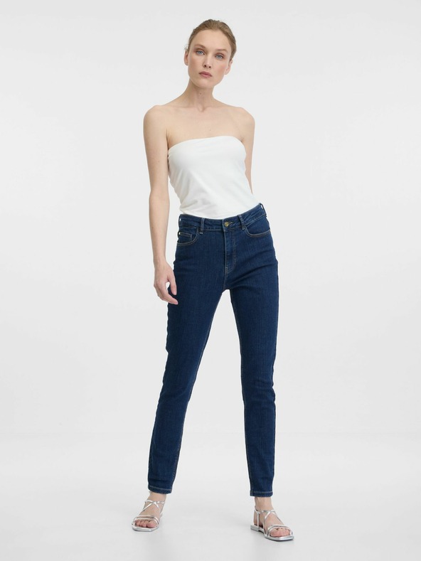 Orsay Dunkelblaue Damen-Skinny-Jeans ORSAY