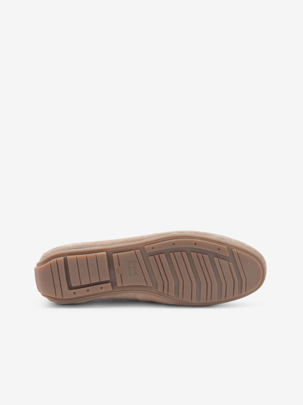 Ombre Clothing Beigefarbene Herren-Slipper aus Leder mit Driver-Sohle Ombre Clothing