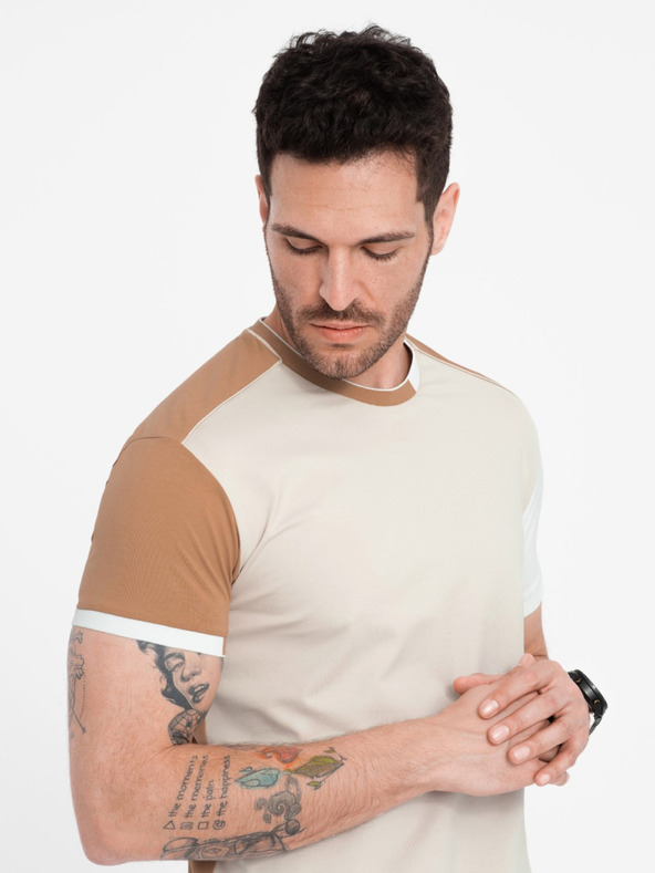 Ombre Clothing Braunes Herren-T-Shirt Ombre Clothing