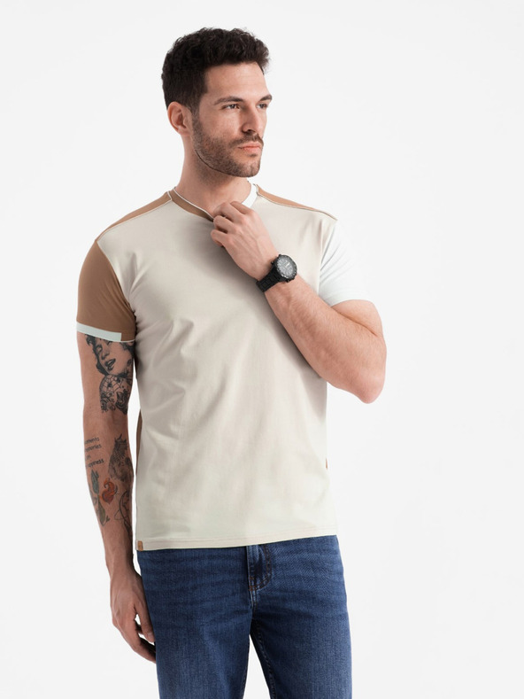 Ombre Clothing Braunes Herren-T-Shirt Ombre Clothing