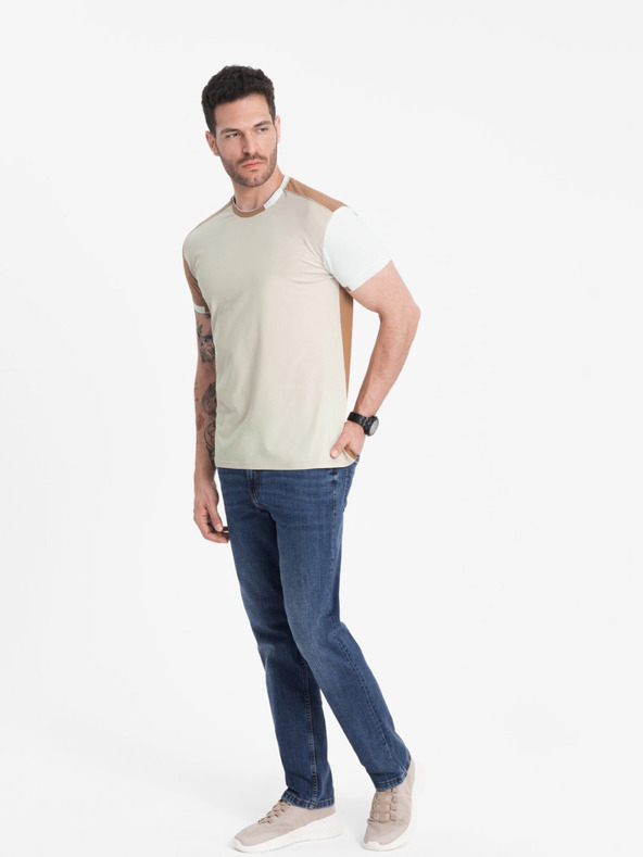Ombre Clothing Braunes Herren-T-Shirt Ombre Clothing