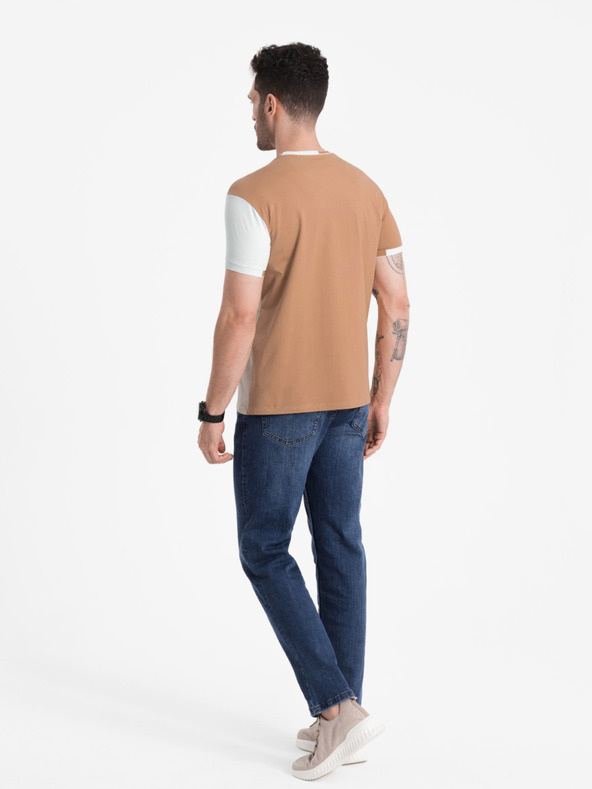Ombre Clothing Braunes Herren-T-Shirt Ombre Clothing