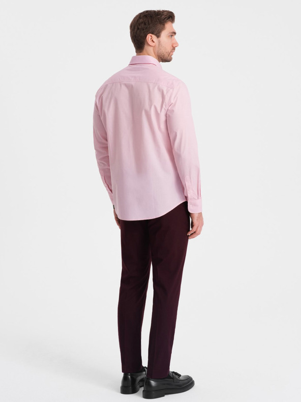 Ombre Clothing Rosa Herrenhemd Ombre Clothing