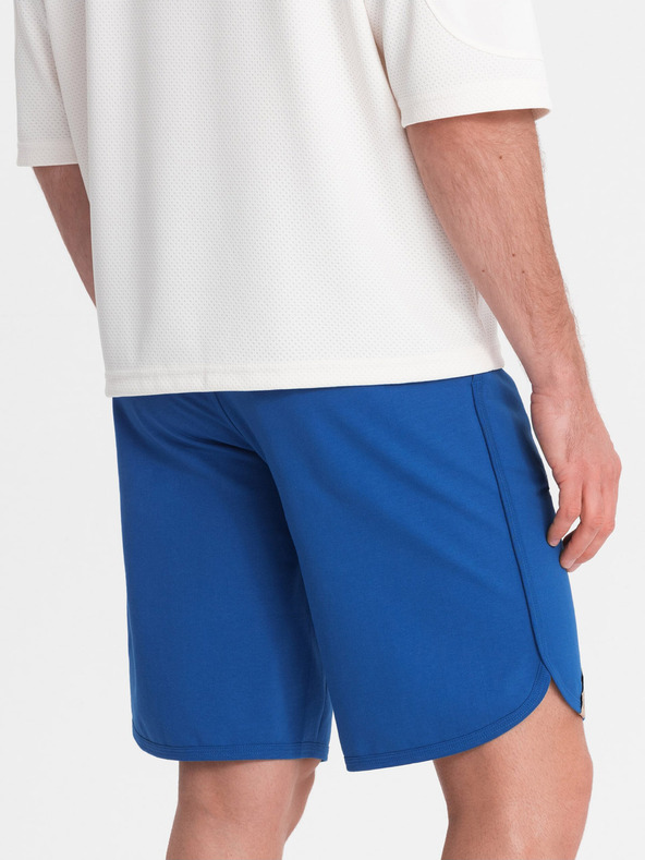 Ombre Clothing Blaue Herren-Sweatpants Shorts Ombre Kleidung