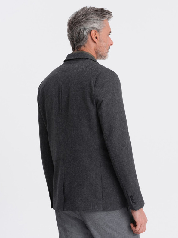 Ombre Clothing Dunkelgraue Herrenjacke Ombre Clothing