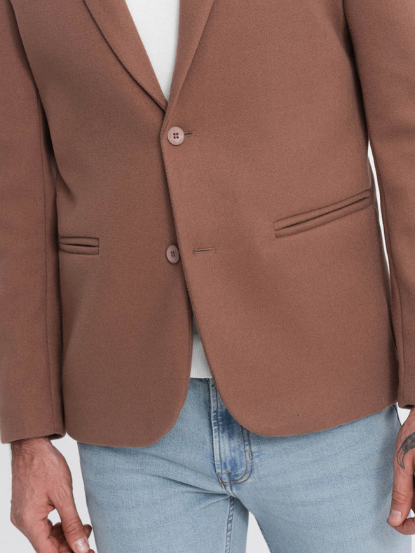 Ombre Clothing Braunes Herren-Sakko Ombre Clothing