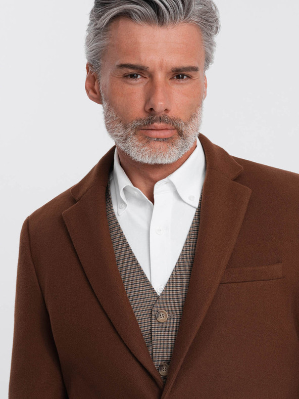 Ombre Clothing Braunes Herren-Sakko Ombre Clothing
