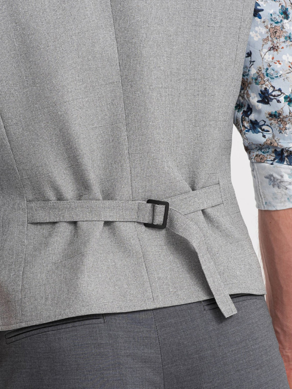 Ombre Clothing Hellgraue Herren-Anzugsjacke mit Kragen Ombre Clothing