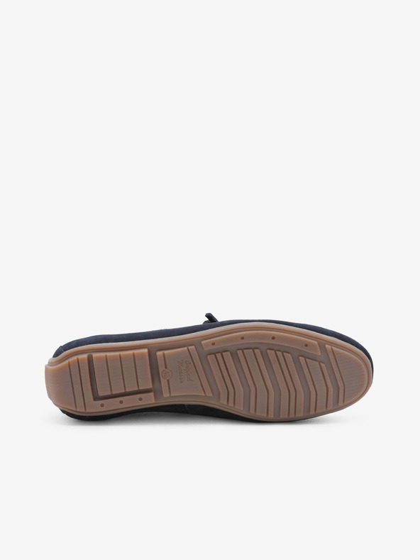 Ombre Clothing Dunkelblaue Herren-Lederslipper mit Driver Ombre Clothing
